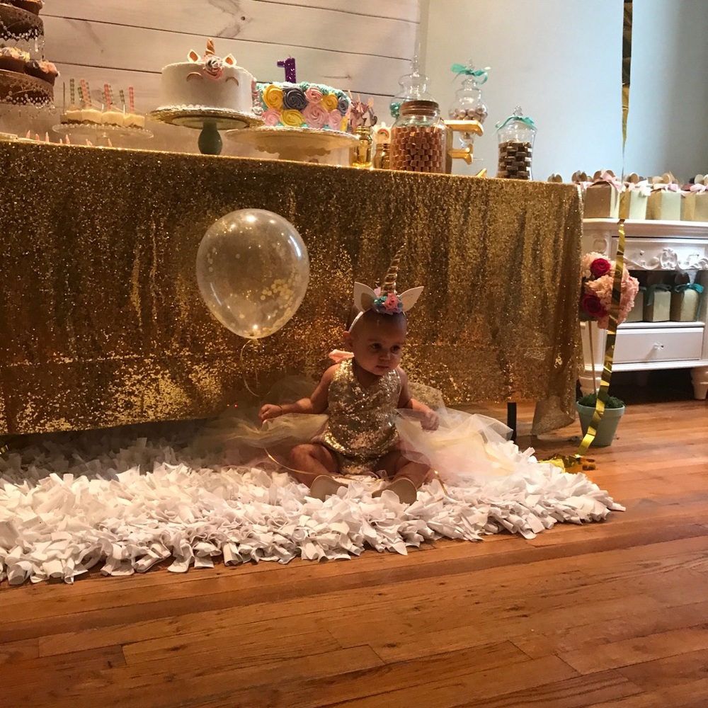 Party dress for babies Tull BIRTHDAY - Picture 3 of 3